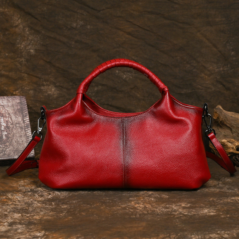 Women's Vintage Leather Soft Large Capacity Tote Bags
