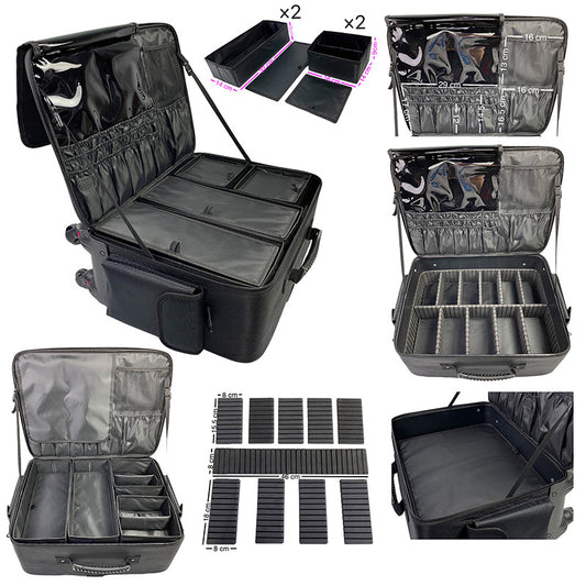 Cosmetics Toolbox Makeup Artist Box Partition Cosmetic Cases