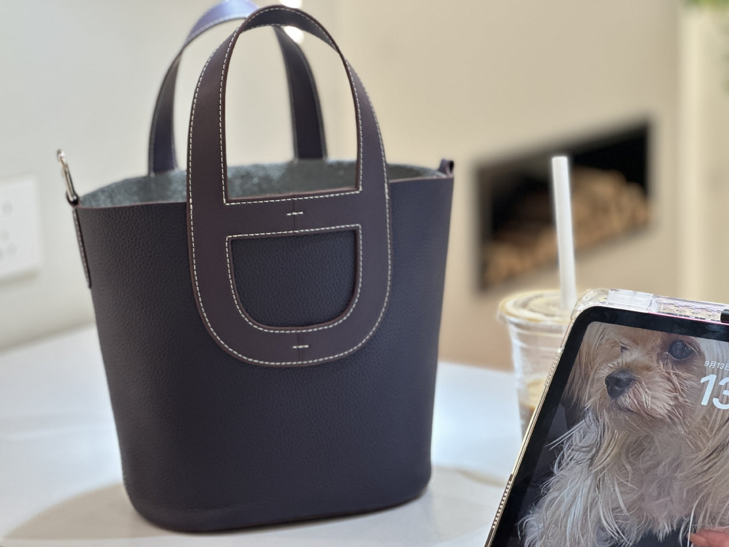 Women's Nose Vegetable Basket Layer Cowhide Large Handbags