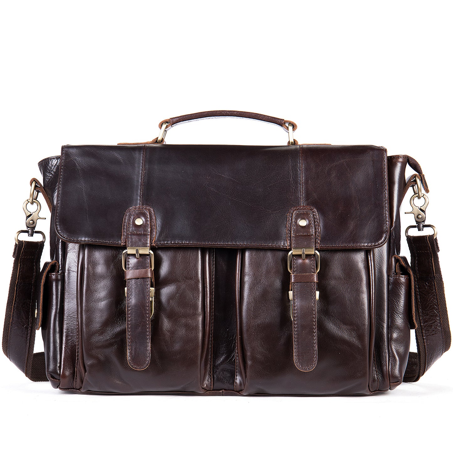Men's Capacity First Layer Cowhide Inch Computer Men's Briefcases