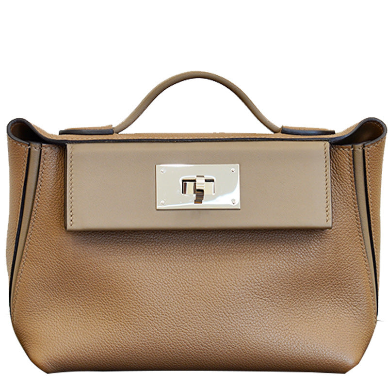 Women's Glamorous Genuine Leather Cowhide Kelly Bags