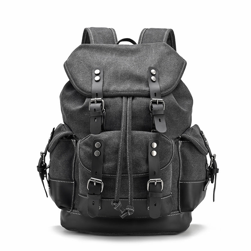 Retro Waterproof Oil Wax Canvas Large Backpacks