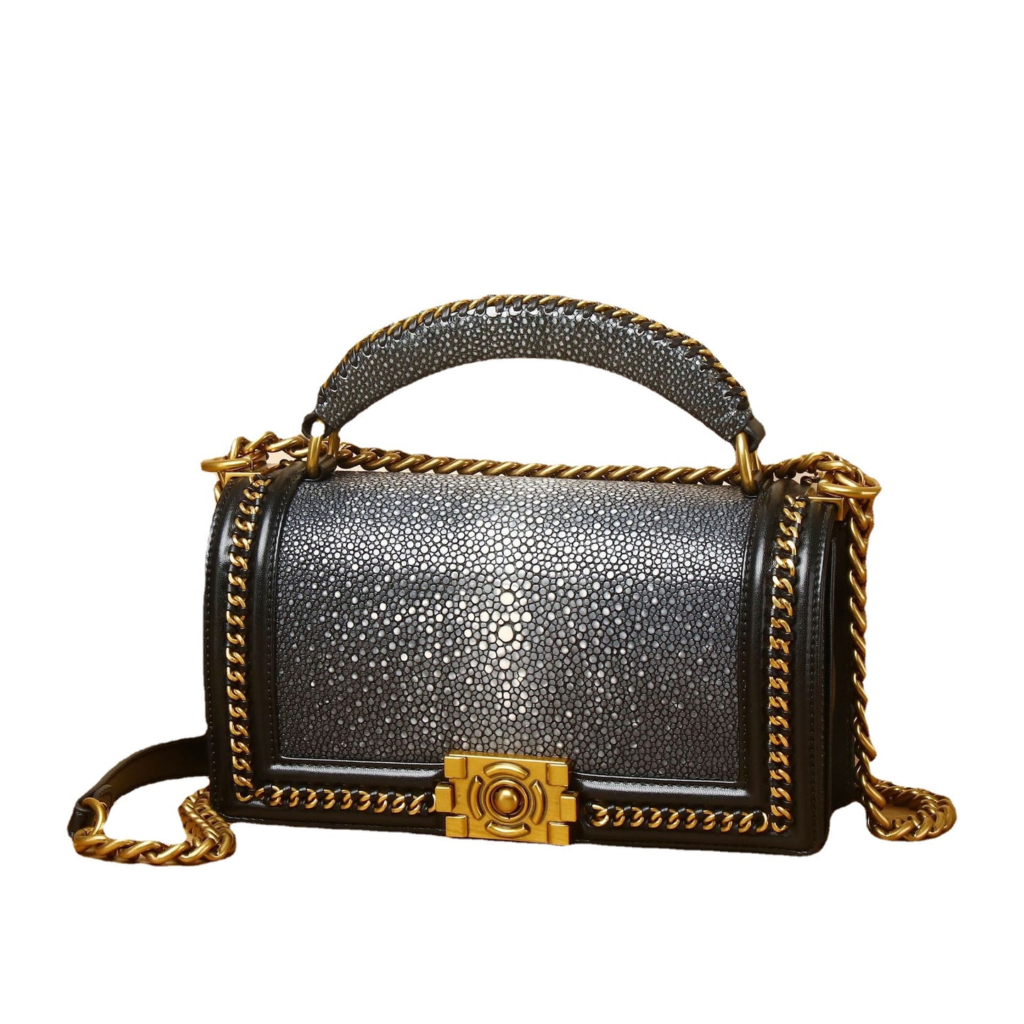 Women's Pearl Fish Embossing Hot Mom Classic Crossbody Bags
