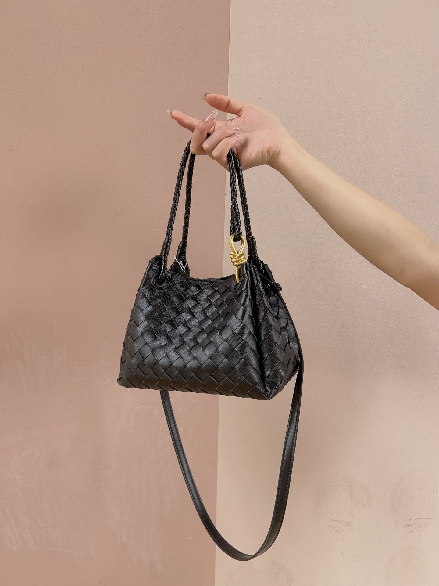 Woven Parachute Shu Portable Vegetable Basket Shoulder Bags