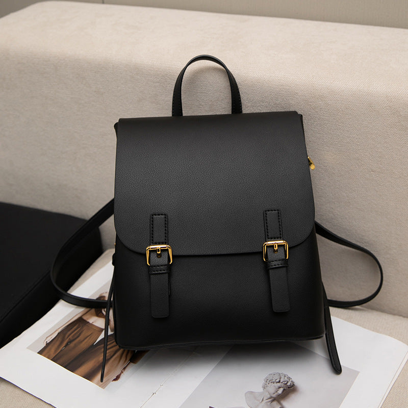 Women's Leather Fashionable High Sense Fashion Versatile Backpacks