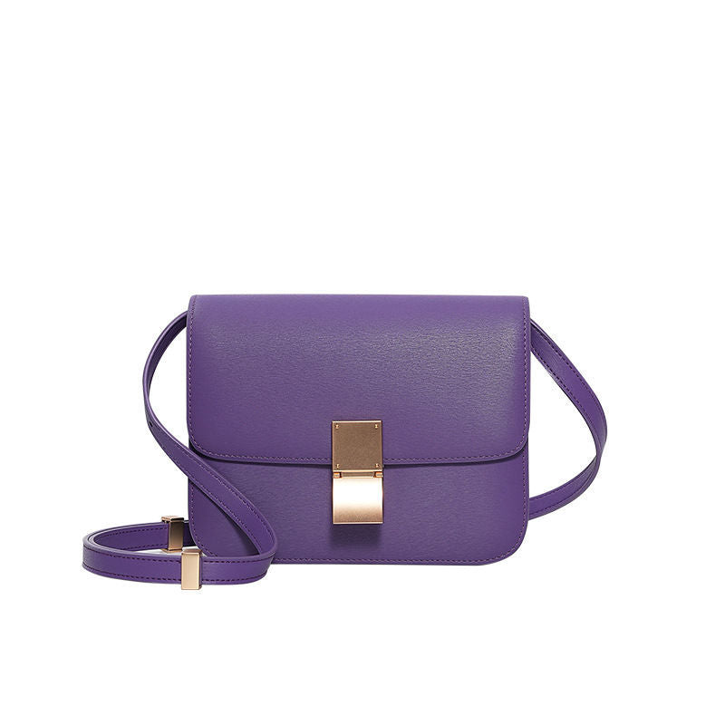 Women's Genuine Leather High Sense One Small Square Bags