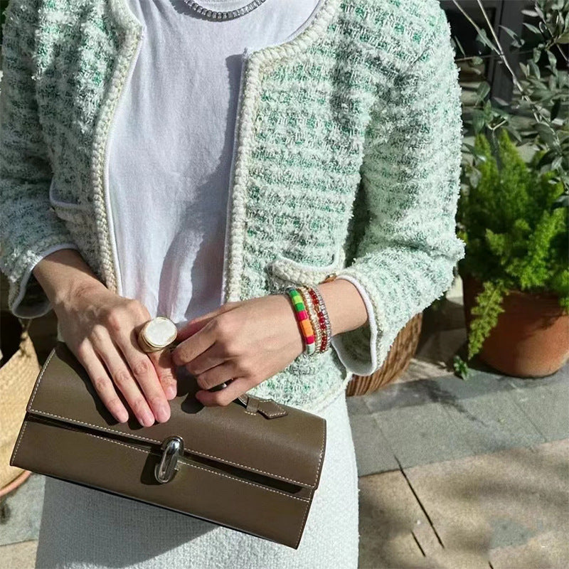 French Minority Kendall Genuine Leather High-grade Handbags
