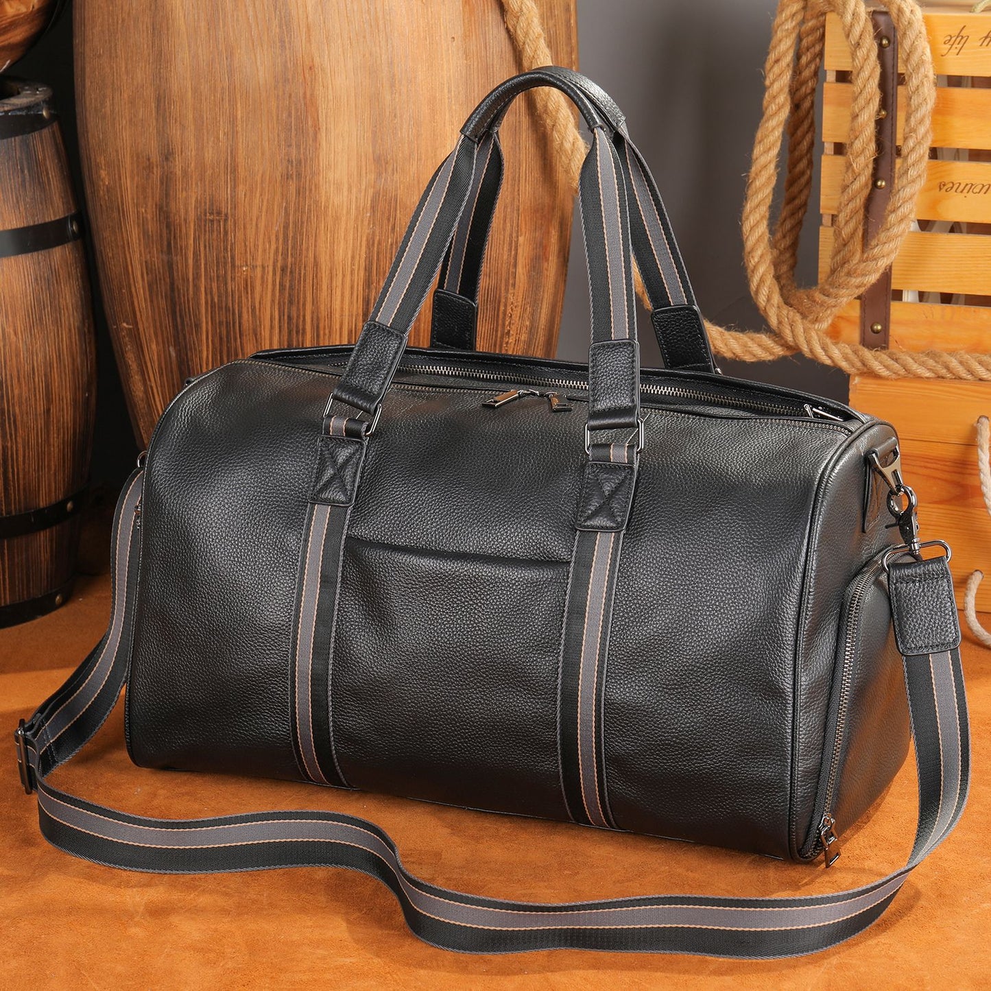 Marten Extra Large Capacity Leather One Travel Bags