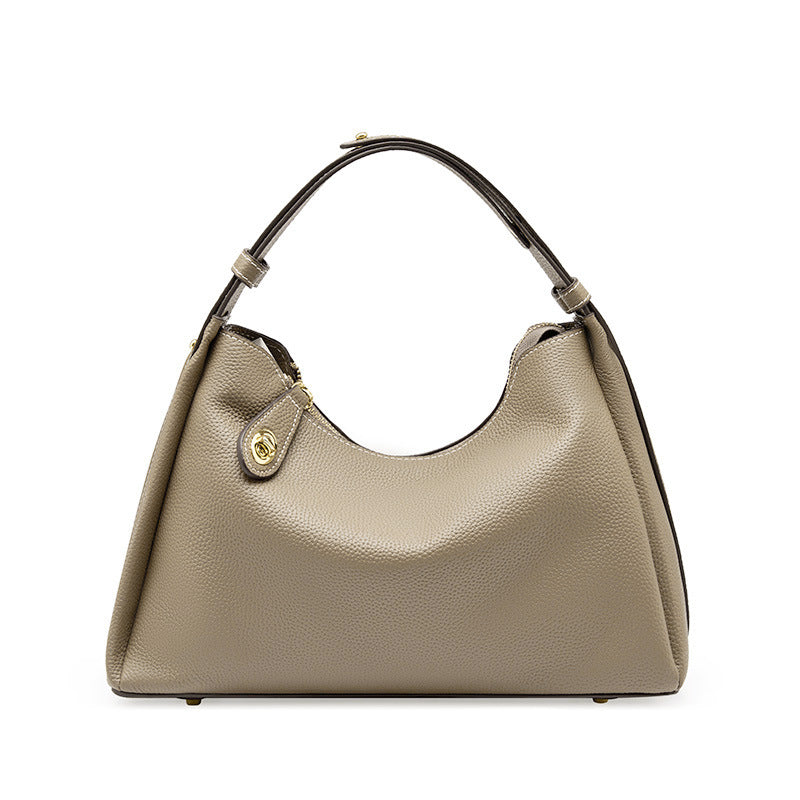 Women's High-grade Genuine Leather Fashion Underarm Elegant Bags