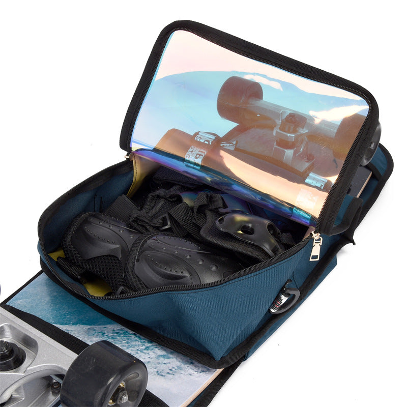 Skate Double Rocker Lightweight Storage Large Capacity Sports Backpacks