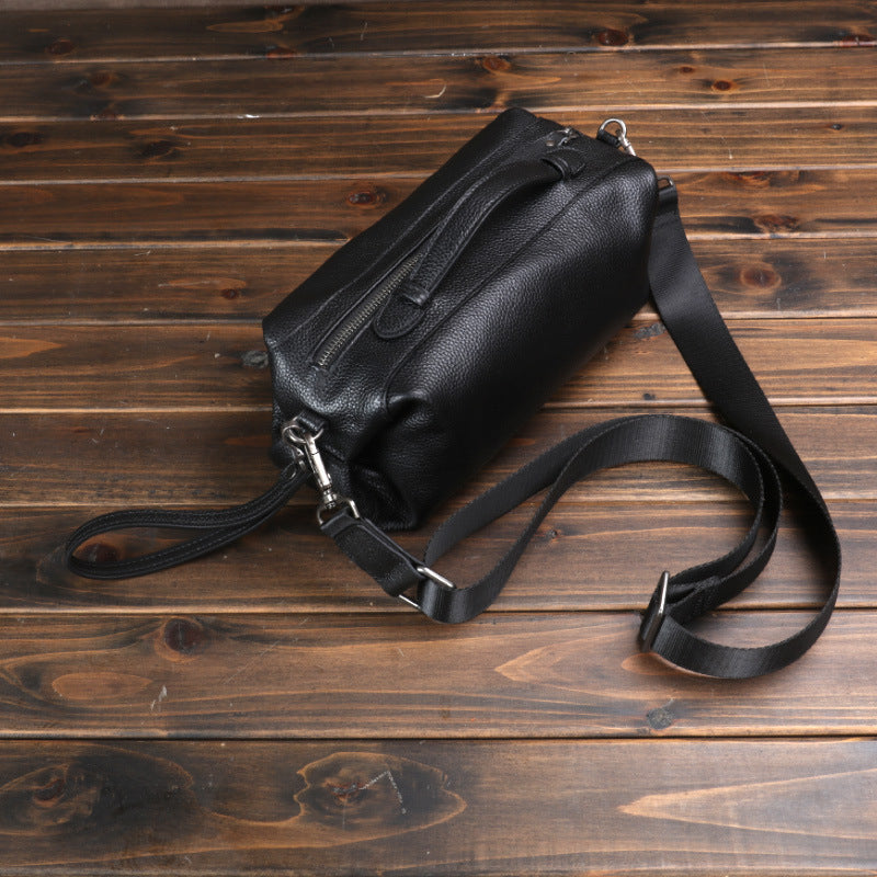 Men's Leather Commute Leisure First Layer Cowhide Men's Messenger Bags
