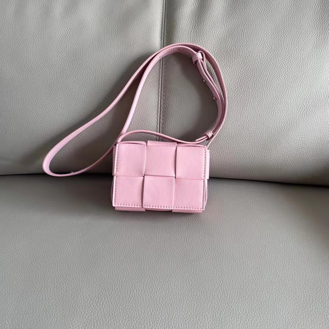 Women's Design Woven Genuine Leather Light Luxury Crossbody Bags