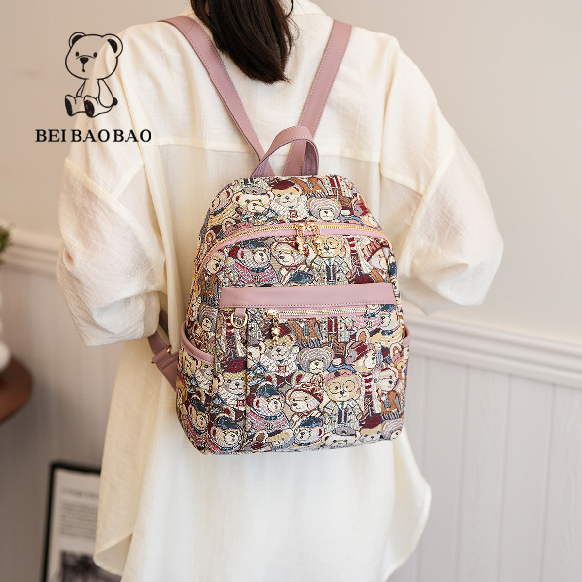 Women's Source Summer Canvas Korean Style Backpacks