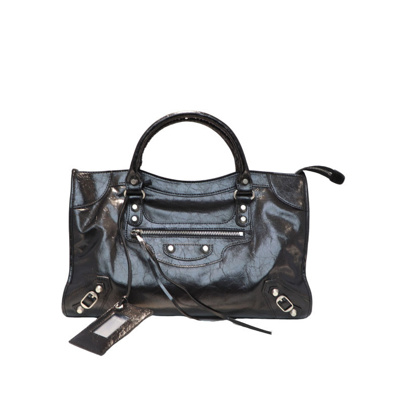 Motorcycle Dark Retro French Top Layer Handbags