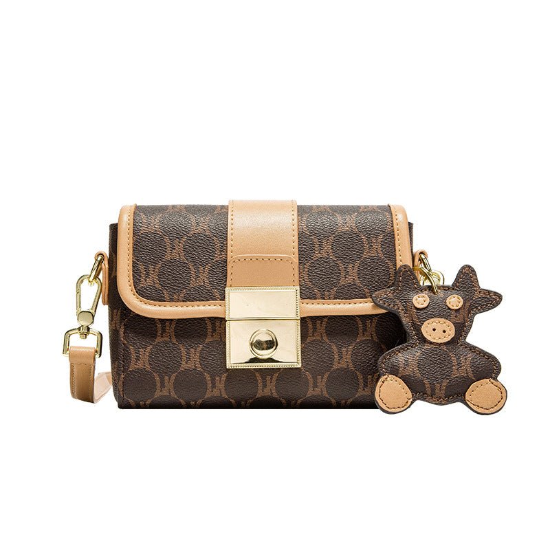 Women's Pouch Fashion Trendy Printing Color Contrast Shoulder Bags