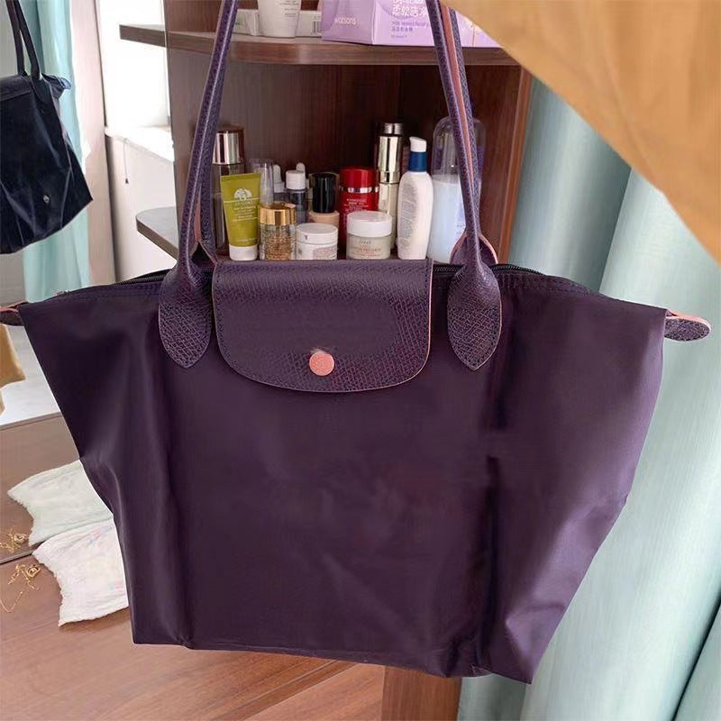 Women's French Large Capacity Commuter Portable Nylon Bags