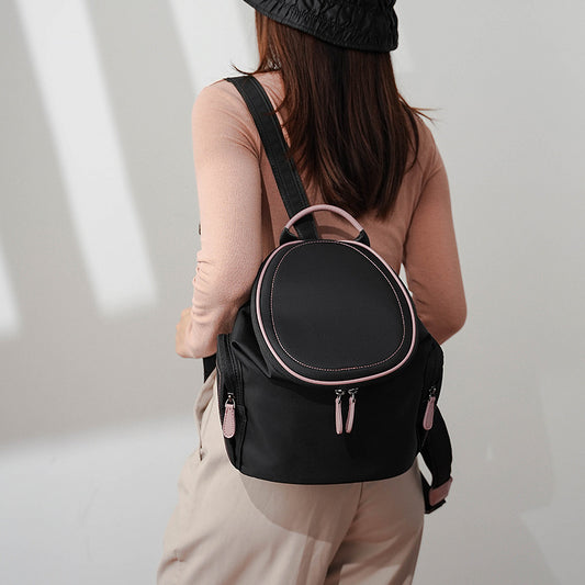 Women's Large Capacity Simple College Oxford Cloth Backpacks