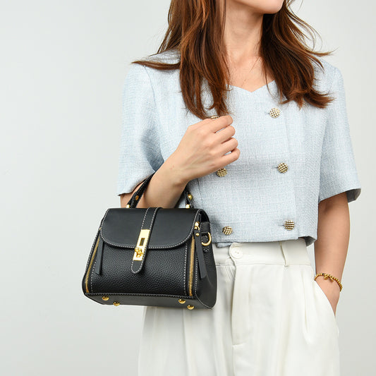 Women's High-grade Genuine Leather Fashionable Live Broadcast Top Bags
