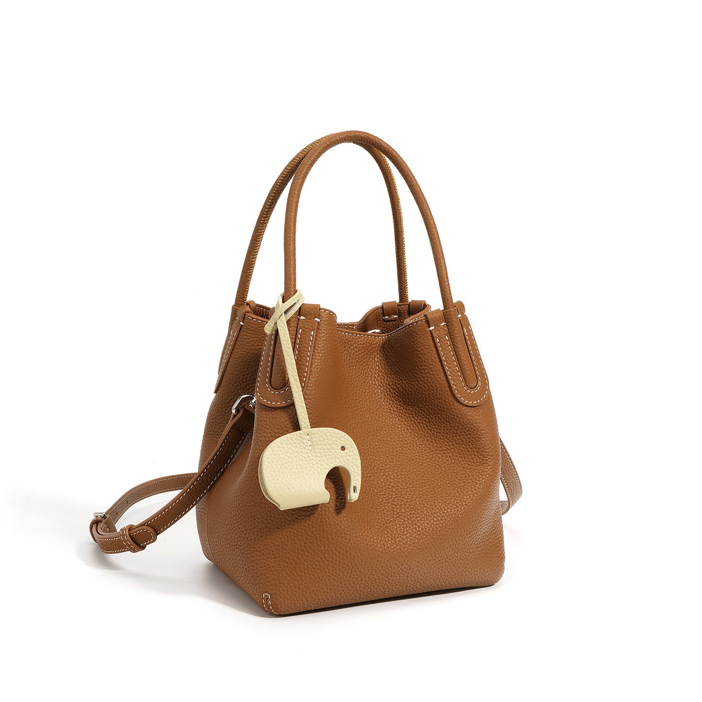 Layer Cowhide Vegetable Basket Versatile High Handbags