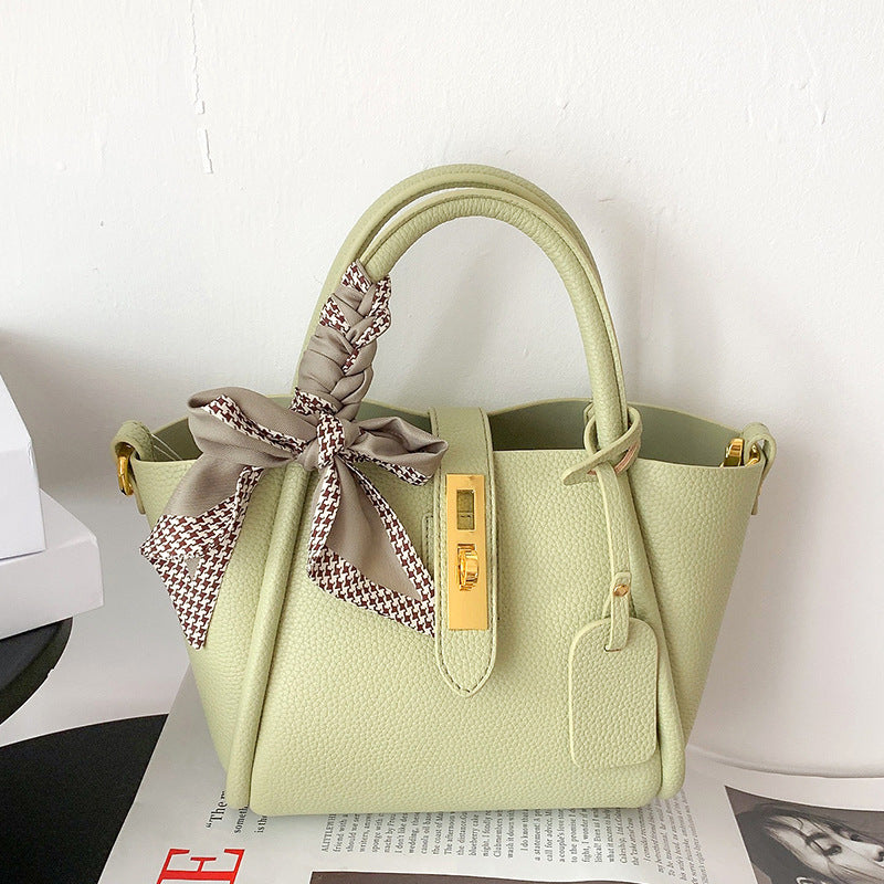 Women's Layer Cowhide Leather Advanced Texture Pastoral Handbags