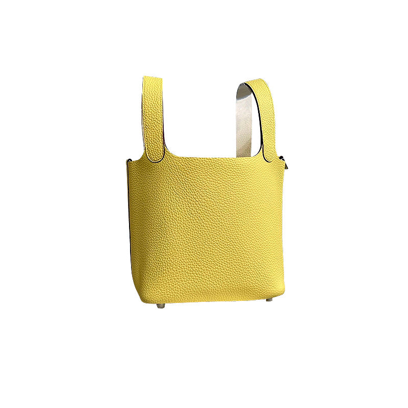 Women's Vegetable Basket Portable Large Capacity Textured Handbags