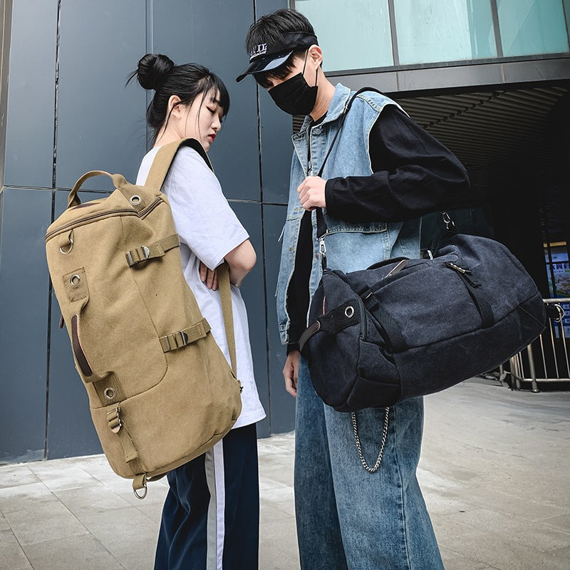 Men's Retro Large Capacity Canvas Fashion Trend Business Backpacks