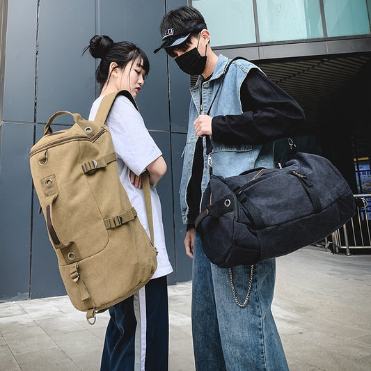 Men's Retro Large Capacity Canvas Fashion Trend Business Backpacks