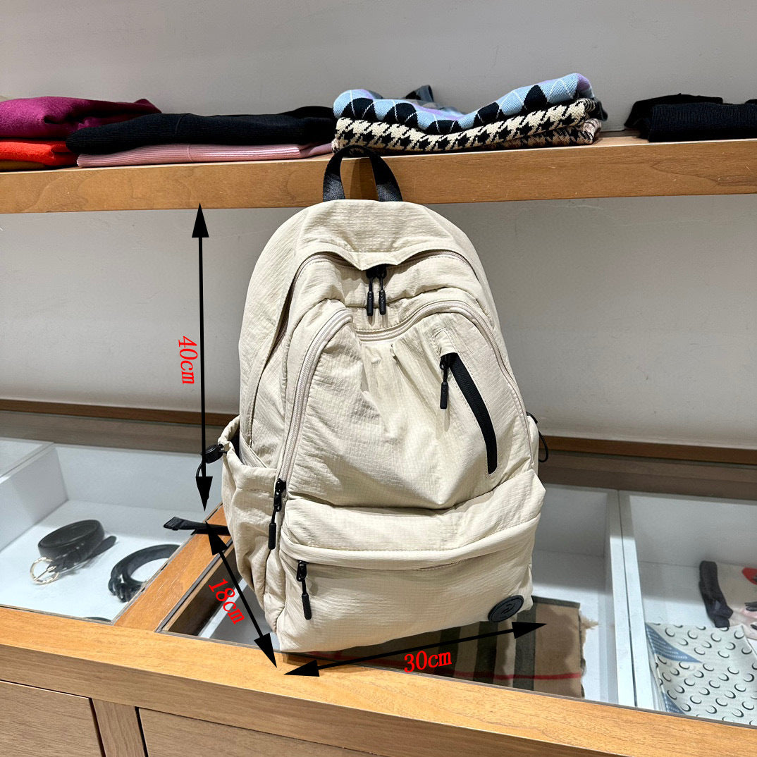 Fashion Trendy High College Couple Large Backpacks