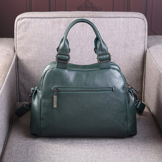 Women's With Frosted Cowhide Simple Versatile Large Bags