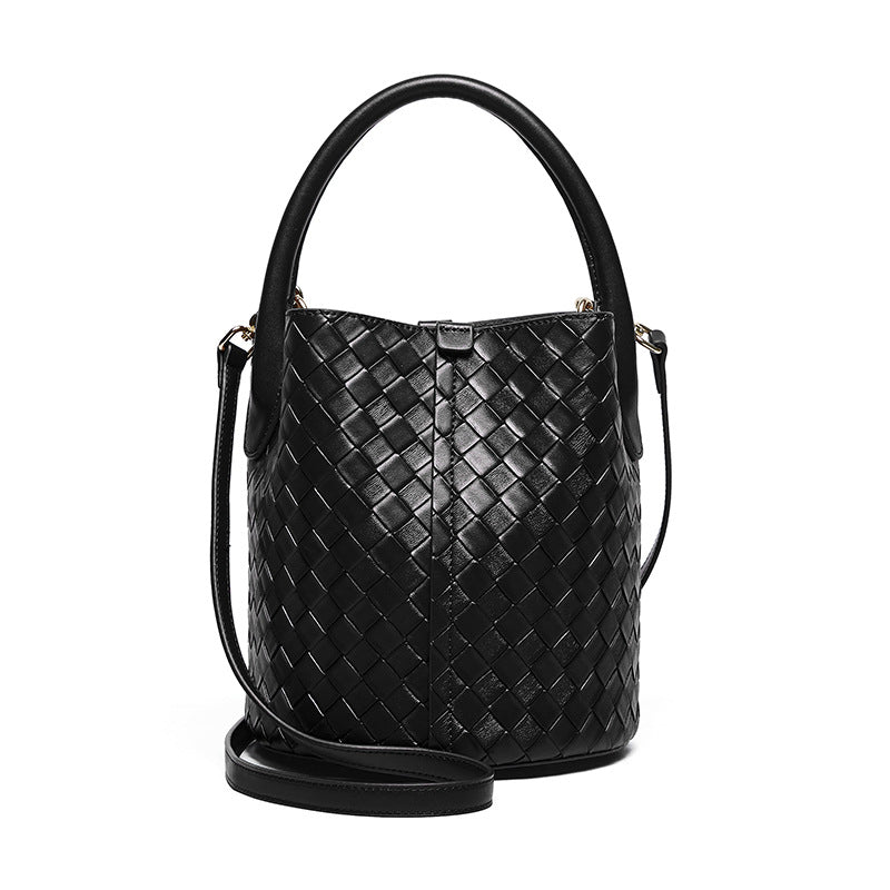 Women's Unique High-grade Genuine Leather Weaving Crossbody Bags
