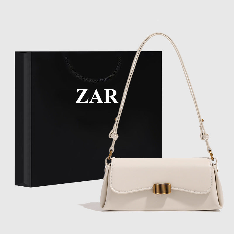 Women's Minority Simple Solid Color French Stick Armpit Bags