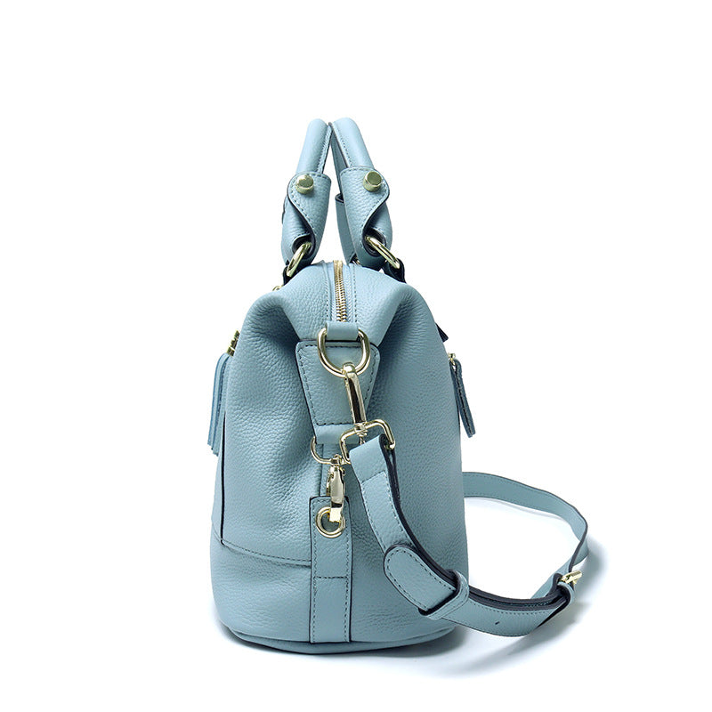 Women's First Layer Cowhide Large Capacity Genuine Handbags