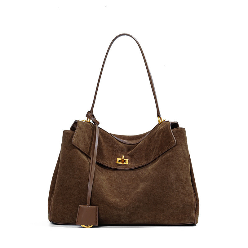 Women's Large Capacity Genuine Leather High-grade Underarm Armpit Bags