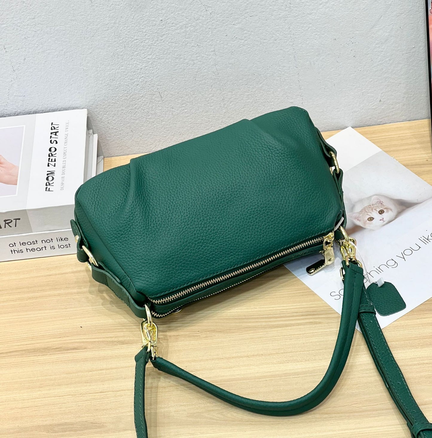 Women's Layer Leather Large Capacity Fashion Simple Shoulder Bags