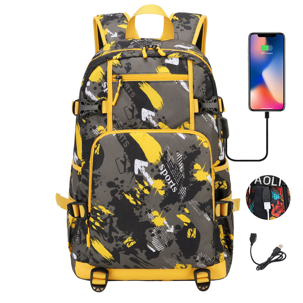 Women's & Men's & One Distribution Preferred Earphone Leisure Middle School Students' Schoolbags