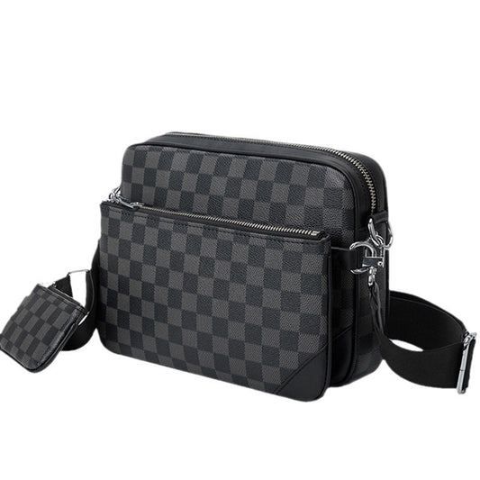Men's Fashion Three-piece Set Mahjong Presbyopic Men's Shoulder Bags
