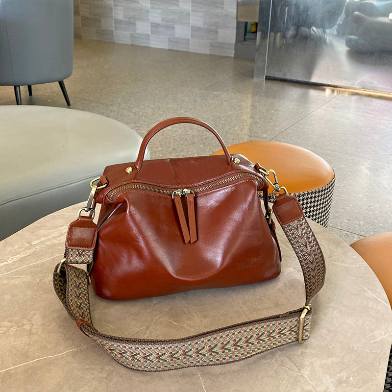 Women's Vegetable Tanning High-grade Simple Fashion Elegant Handbags