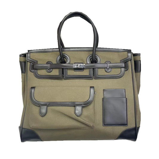 Women's & Men's & Large Capacity Platinum Trendy Big Men's Shoulder Bags