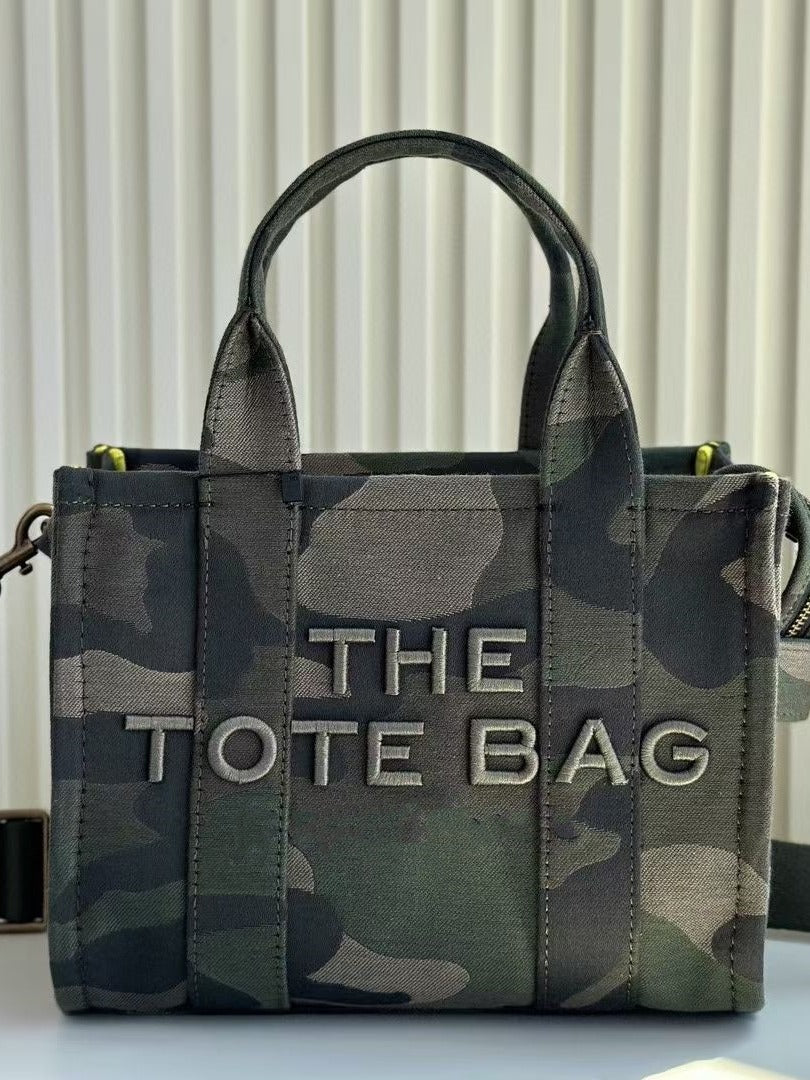 Women's Comfortable Slouchy Beautiful Camouflage Canvas Tote Bags