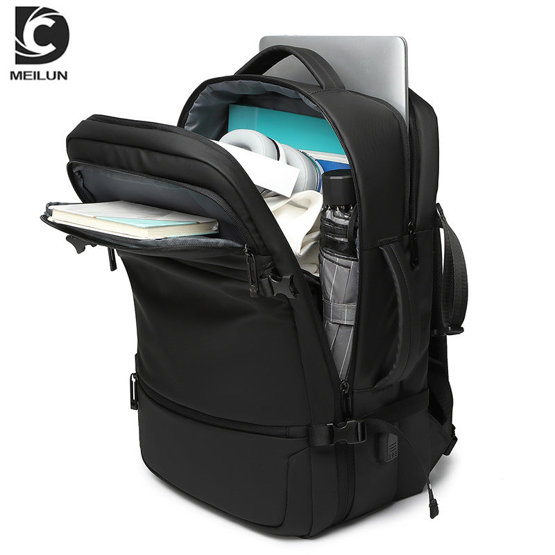 Men's Business Waterproof Printable Pattern Large Capacity Backpacks