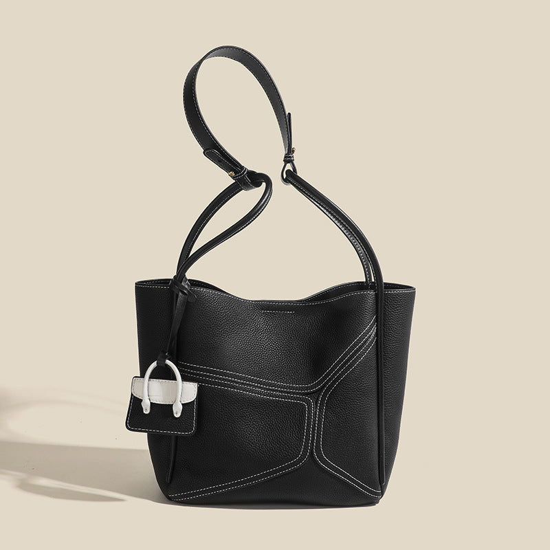 Women's Design Splicing Special Toe Cap Layer Bags