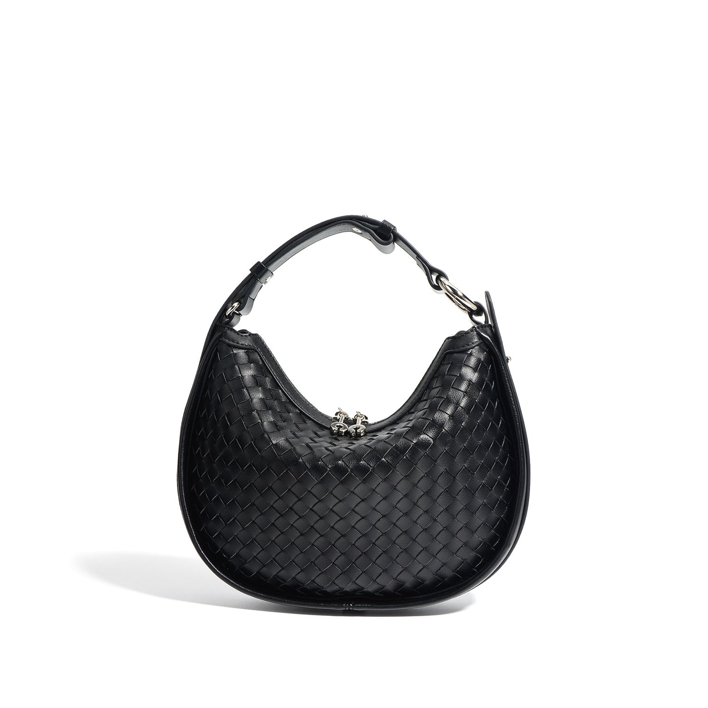 Women's Woven Leather Selenodont Underarm High-grade Armpit Bags