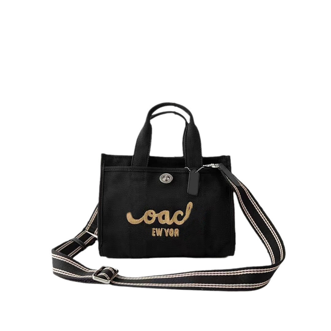 High-quality Canvas Large Capacity Embroidered Portable Crossbody Bags