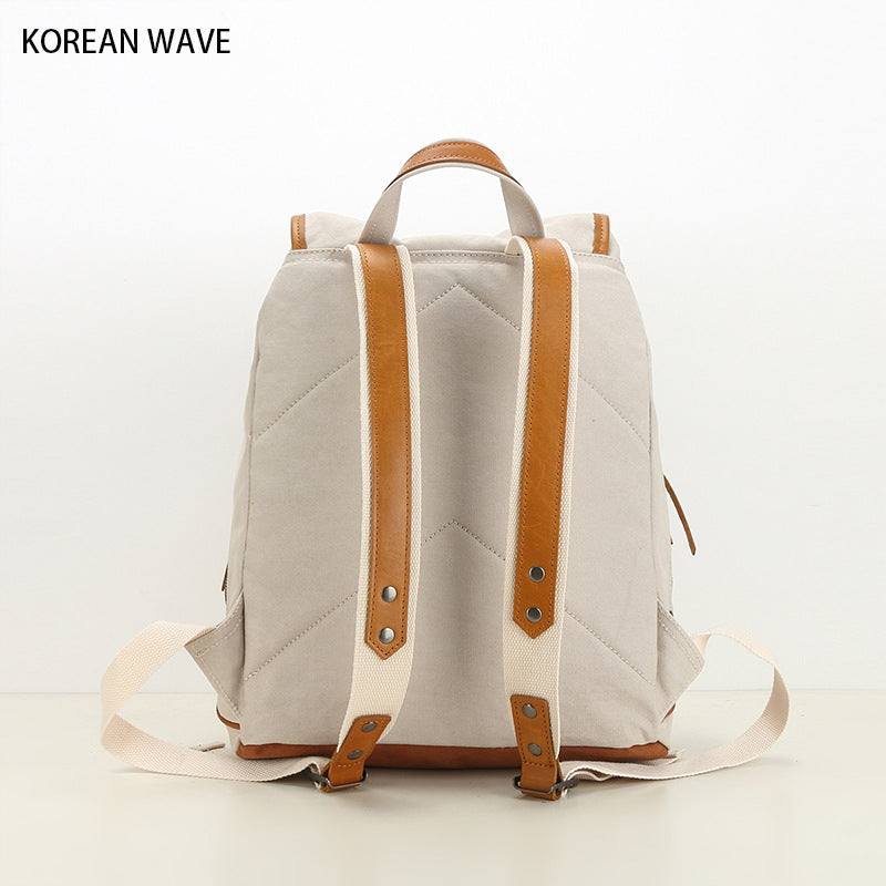 Women's Niche Fashionable Large Capacity Canvas With Backpacks