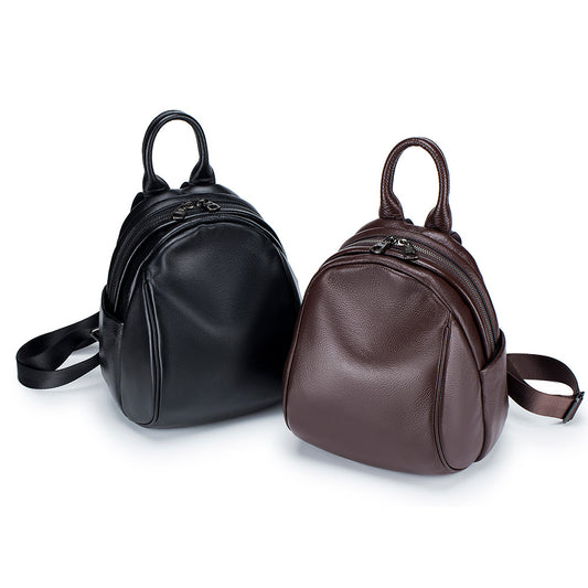Women's Simple High-grade Versatile Large Capacity Genuine Backpacks