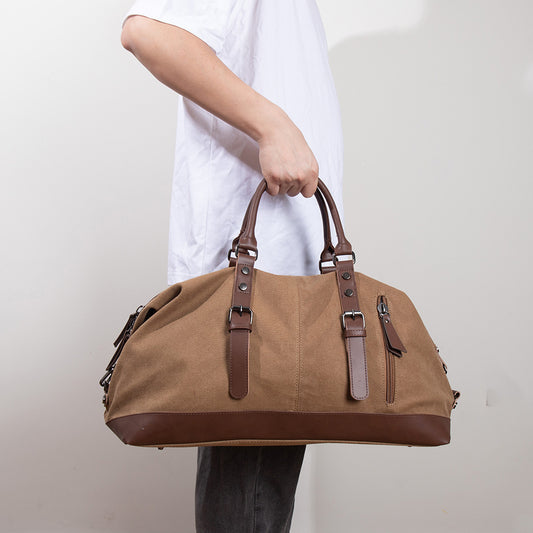 Retro Large Capacity Canvas Traveling Hand-held Travel Bags
