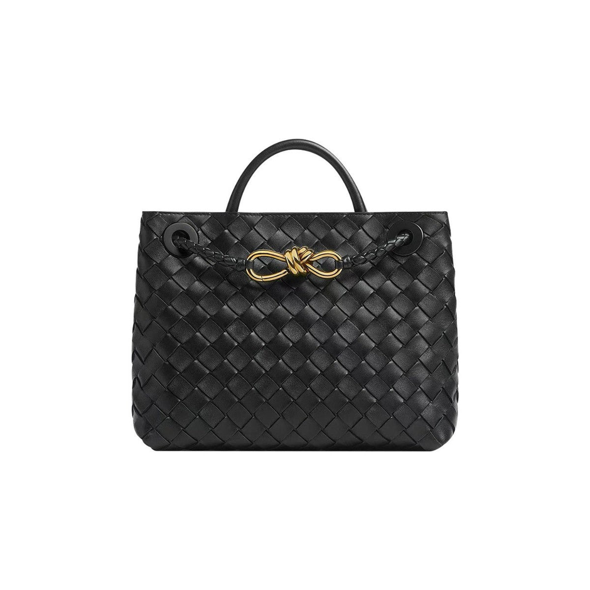 Woven Metal Bends Hitches Authentic Leather Weave Large Capacity Armpit Bags