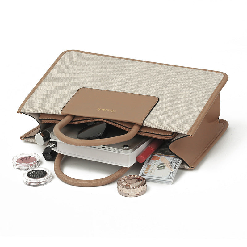 Large Capacity Commuter Portable Canvas Simple Handbags