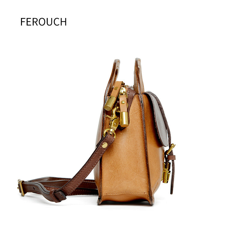 Women's Color Matching Fashion Korean Style One Handbags