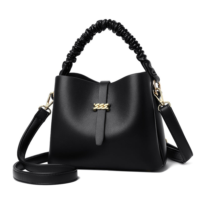 Women's Trendy Korean Style Niche Texture Soft Handbags